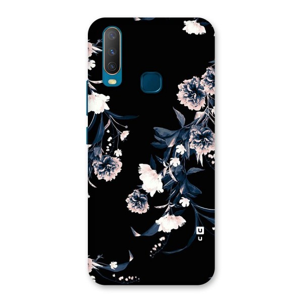 White Flora Back Case for Vivo Y17