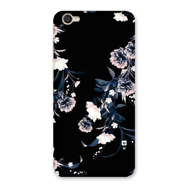 White Flora Back Case for Vivo Y55s