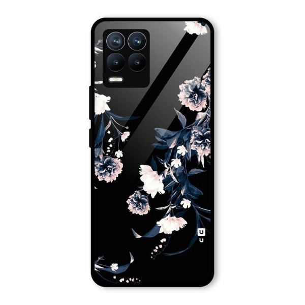 White Flora Glass Back Case for Realme 8