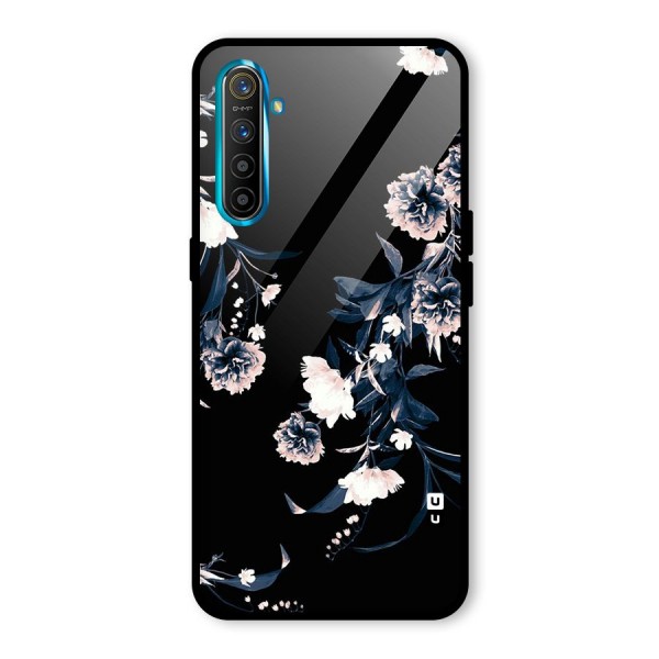 White Flora Glass Back Case for Realme XT