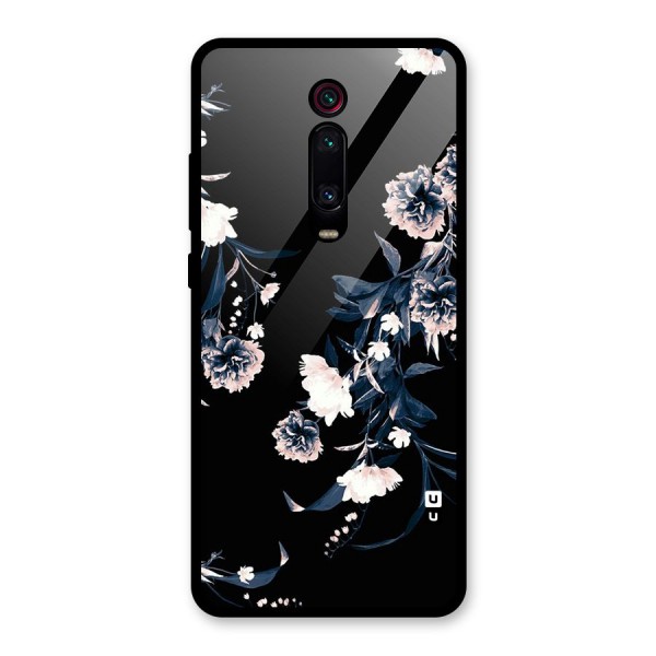 White Flora Glass Back Case for Redmi K20