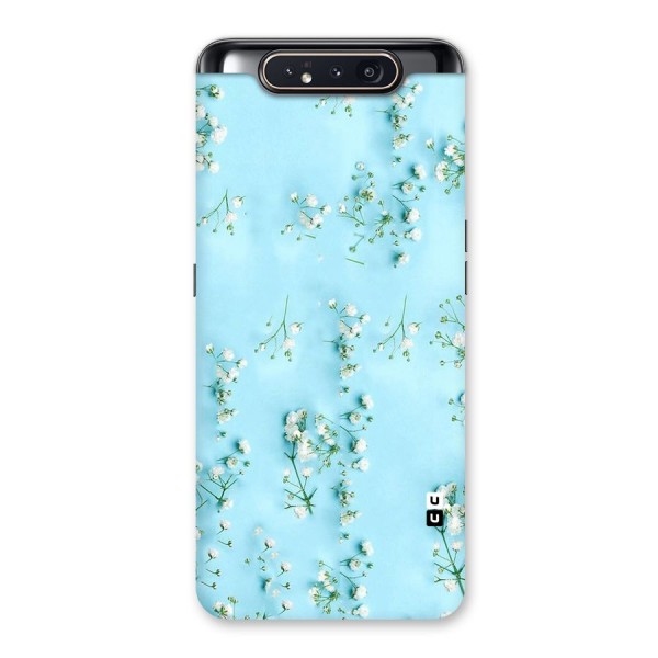 White Lily Design Back Case for Galaxy A80