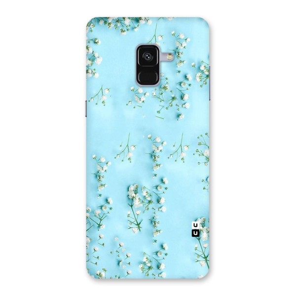 White Lily Design Back Case for Galaxy A8 Plus