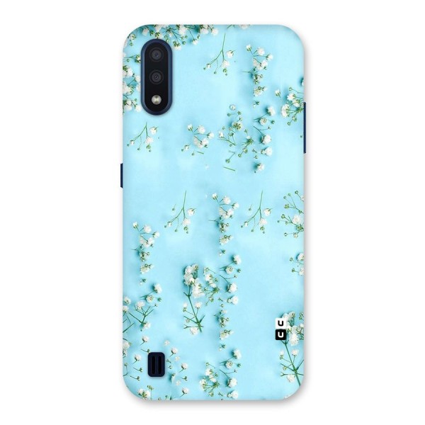 White Lily Design Back Case for Galaxy M01