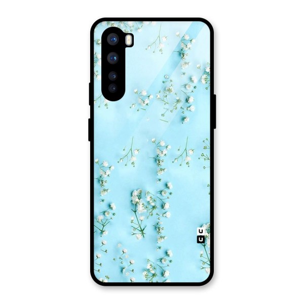 White Lily Design Glass Back Case for OnePlus Nord