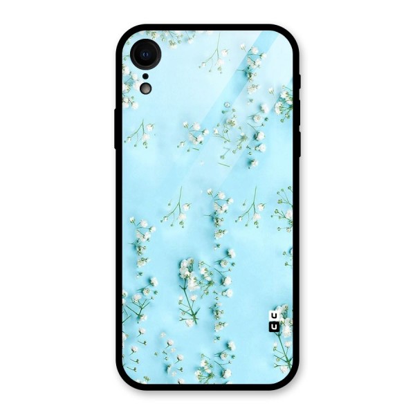 White Lily Design Glass Back Case for XR