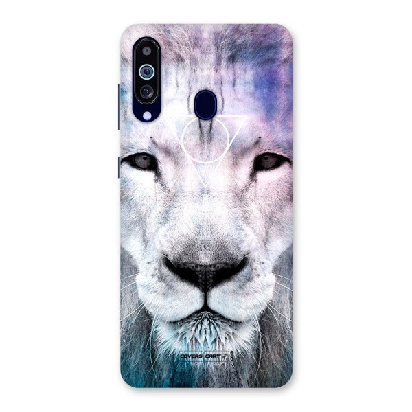 White Lion Back Case for Galaxy A60