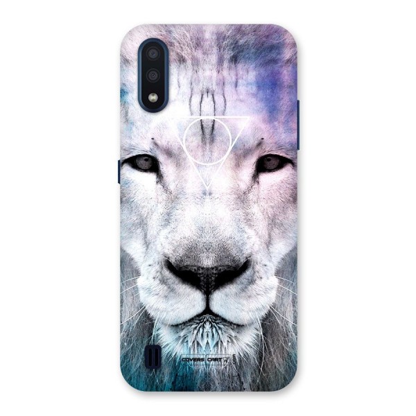 White Lion Back Case for Galaxy M01