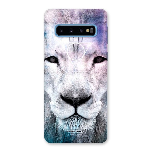 White Lion Back Case for Galaxy S10