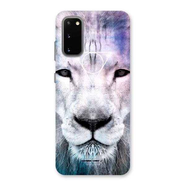 White Lion Back Case for Galaxy S20