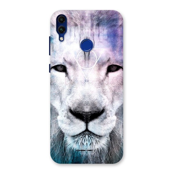 White Lion Back Case for Honor 8C