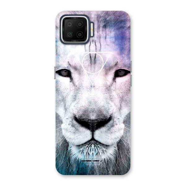 White Lion Back Case for Oppo F17