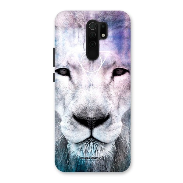 White Lion Back Case for Redmi 9 Prime