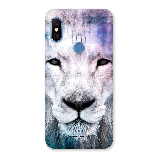 White Lion Back Case for Redmi Note 6 Pro