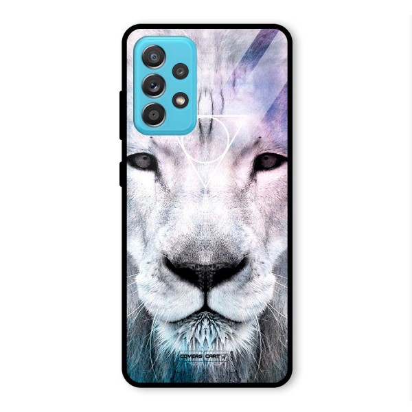 White Lion Glass Back Case for Galaxy A52s 5G