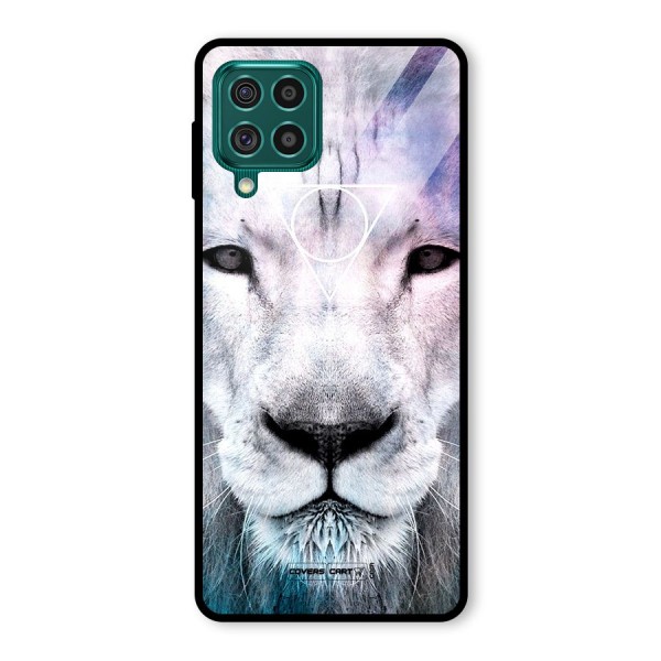 White Lion Glass Back Case for Galaxy F62