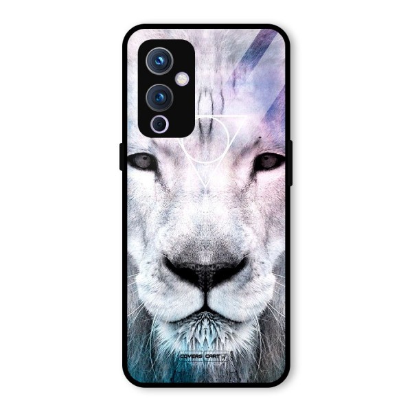 White Lion Glass Back Case for OnePlus 9