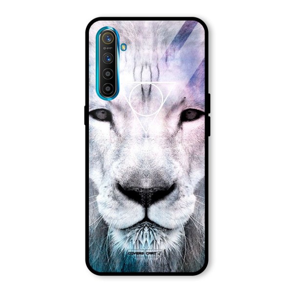 White Lion Glass Back Case for Realme XT