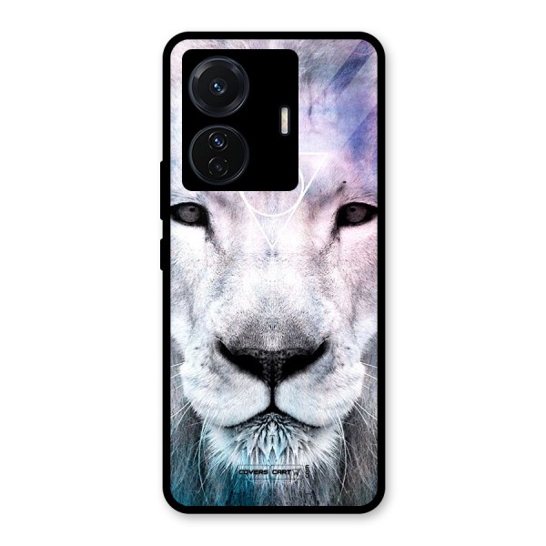 White Lion Glass Back Case for Vivo T1 Pro