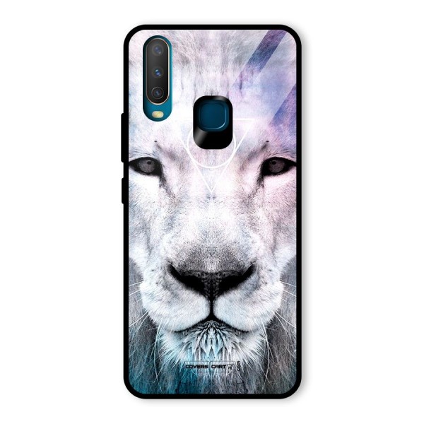 White Lion Glass Back Case for Vivo Y12