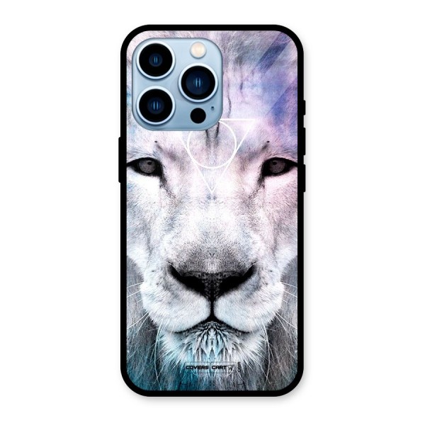 White Lion Glass Back Case for iPhone 13 Pro