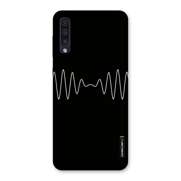 White Minimal Thread Back Case for Galaxy A50