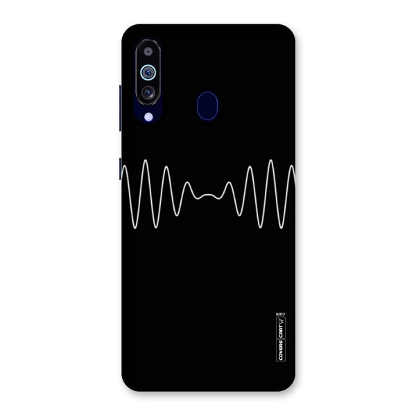 White Minimal Thread Back Case for Galaxy A60