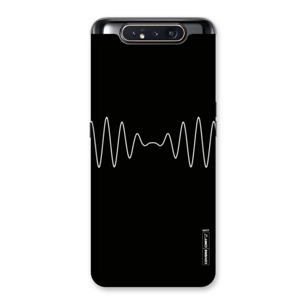 White Minimal Thread Back Case for Galaxy A80