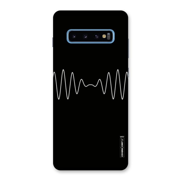 White Minimal Thread Back Case for Galaxy S10 Plus