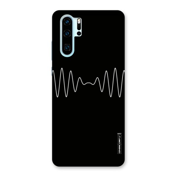 White Minimal Thread Back Case for Huawei P30 Pro