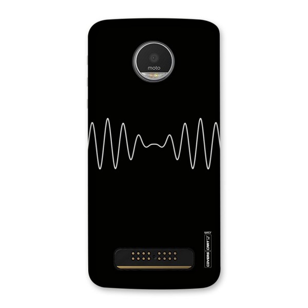 White Minimal Thread Back Case for Moto Z Play