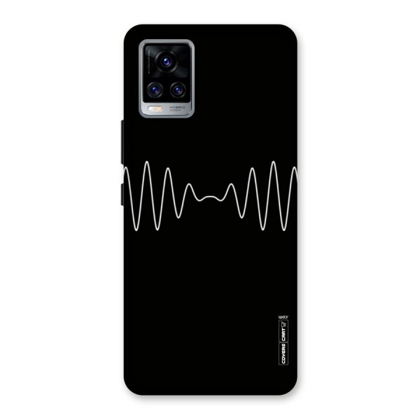 White Minimal Thread Back Case for Vivo V20 Pro