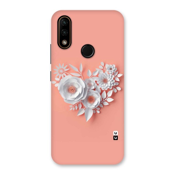 White Paper Flower Back Case for Lenovo A6 Note