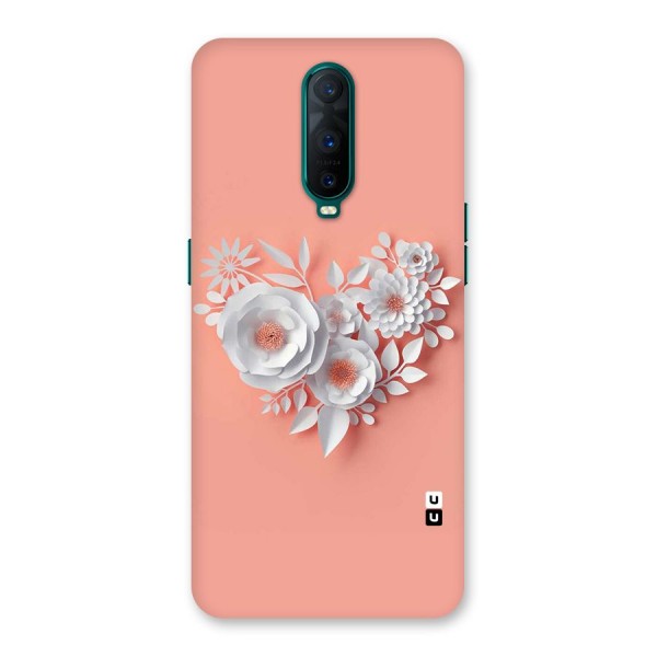 White Paper Flower Back Case for Oppo R17 Pro