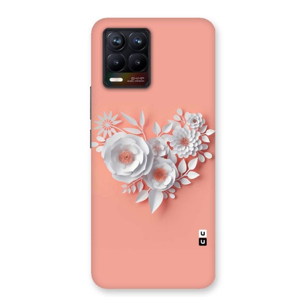 White Paper Flower Back Case for Realme 8