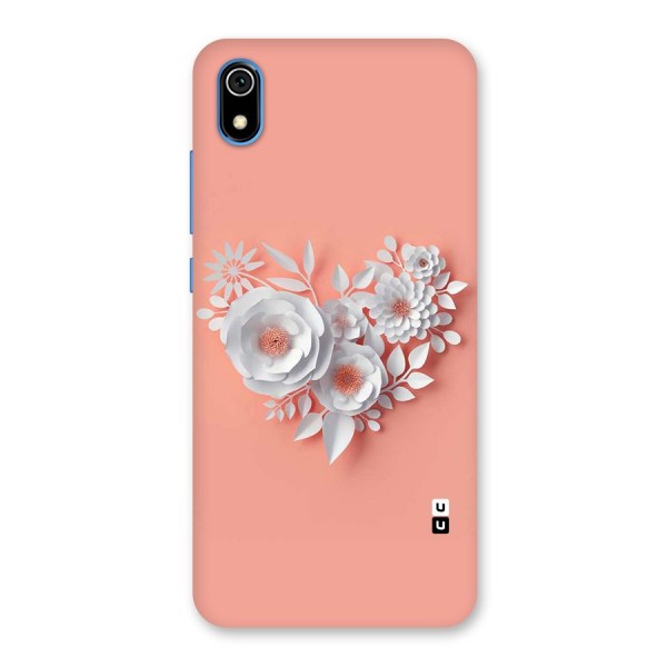 White Paper Flower Back Case for Redmi 7A