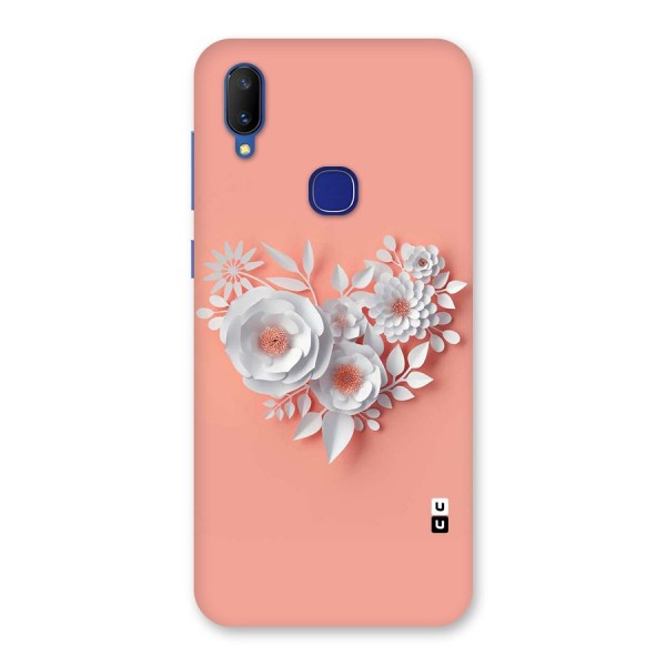 White Paper Flower Back Case for Vivo V11