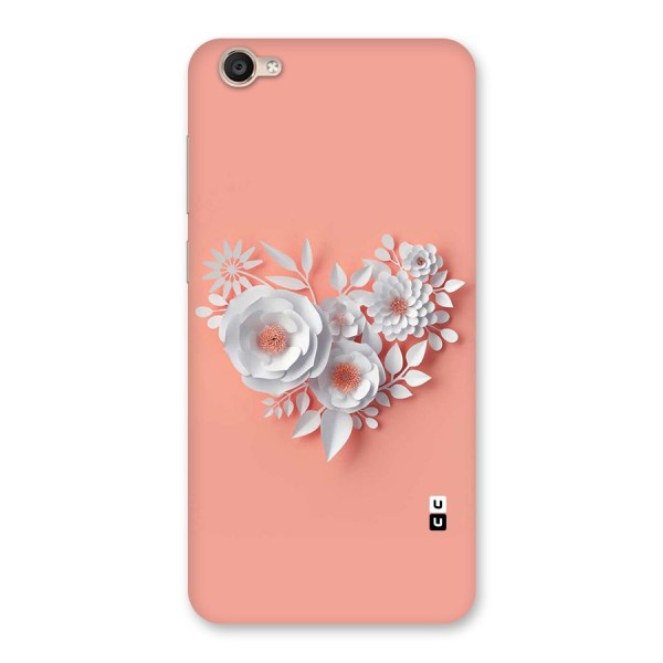 White Paper Flower Back Case for Vivo Y55