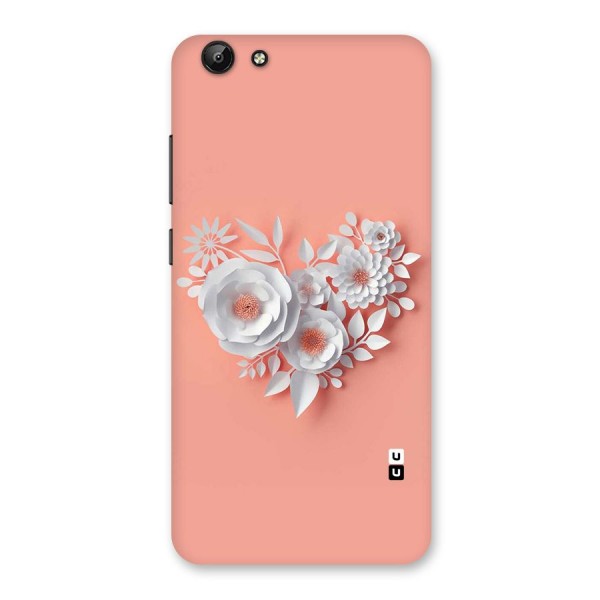 White Paper Flower Back Case for Vivo Y69