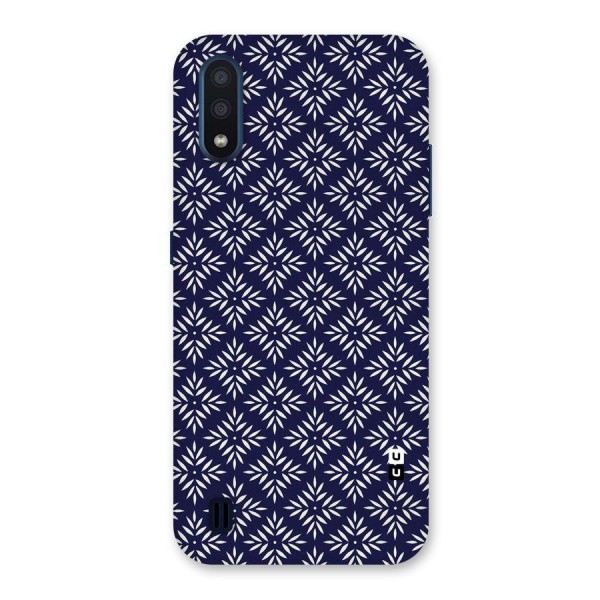 White Petals Pattern Back Case for Galaxy M01