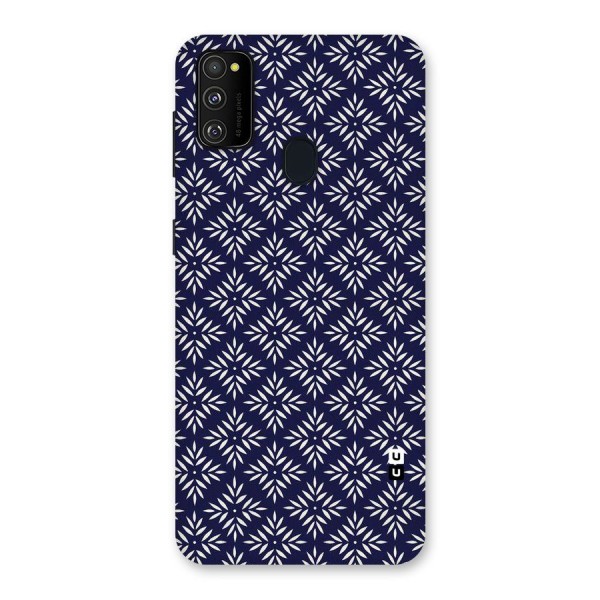 White Petals Pattern Back Case for Galaxy M21