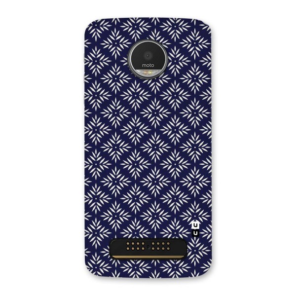 White Petals Pattern Back Case for Moto Z Play