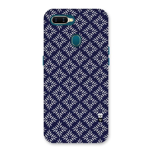 White Petals Pattern Back Case for Oppo A12