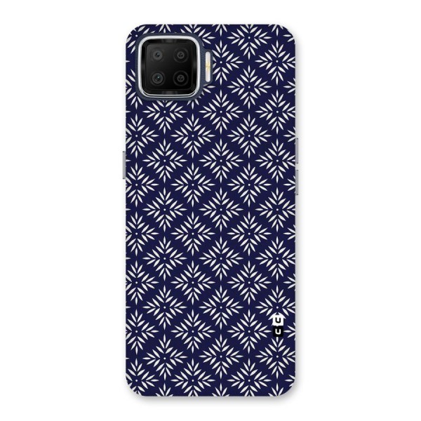 White Petals Pattern Back Case for Oppo F17