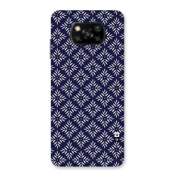 White Petals Pattern Back Case for Poco X3