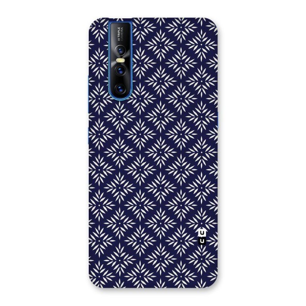 White Petals Pattern Back Case for Vivo V15 Pro