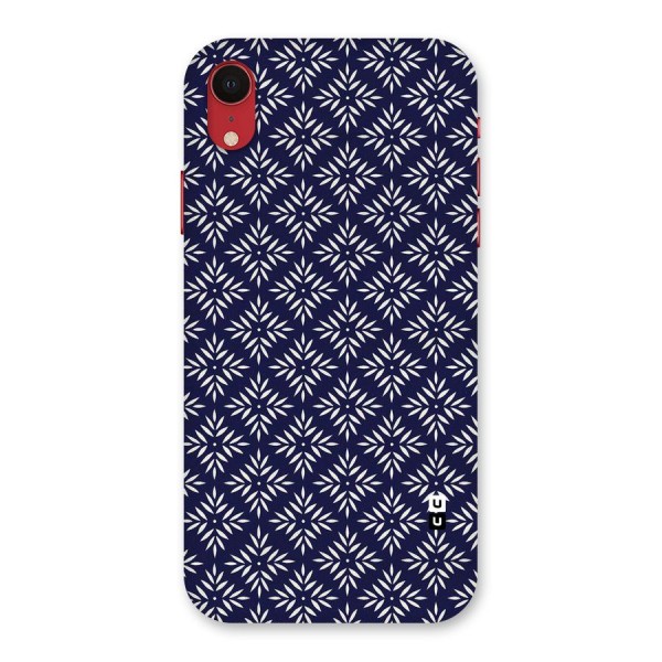 White Petals Pattern Back Case for iPhone XR