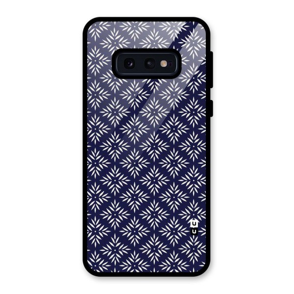 White Petals Pattern Glass Back Case for Galaxy S10e