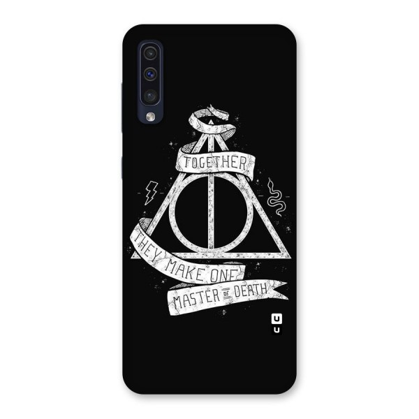 White Ribbon Back Case for Galaxy A50