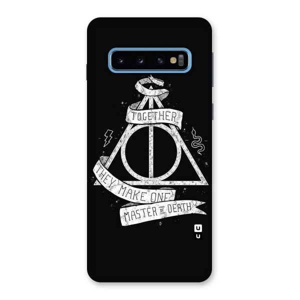 White Ribbon Back Case for Galaxy S10